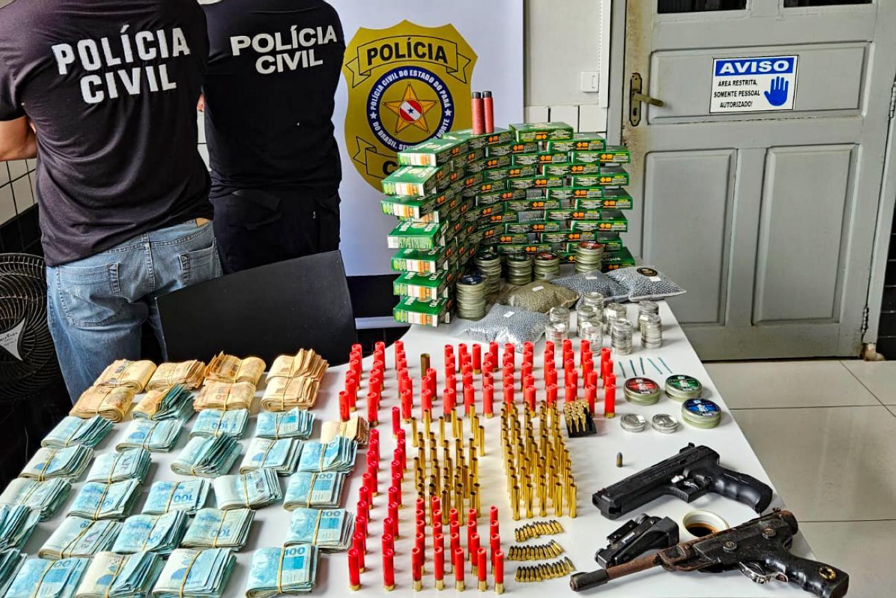 POLÍCIA CIVIL PRENDE EM BARCARENA HOMEM QUE COMERCIALIZAVA ARMAS E MUNIÇÕE ILEGALMENTE