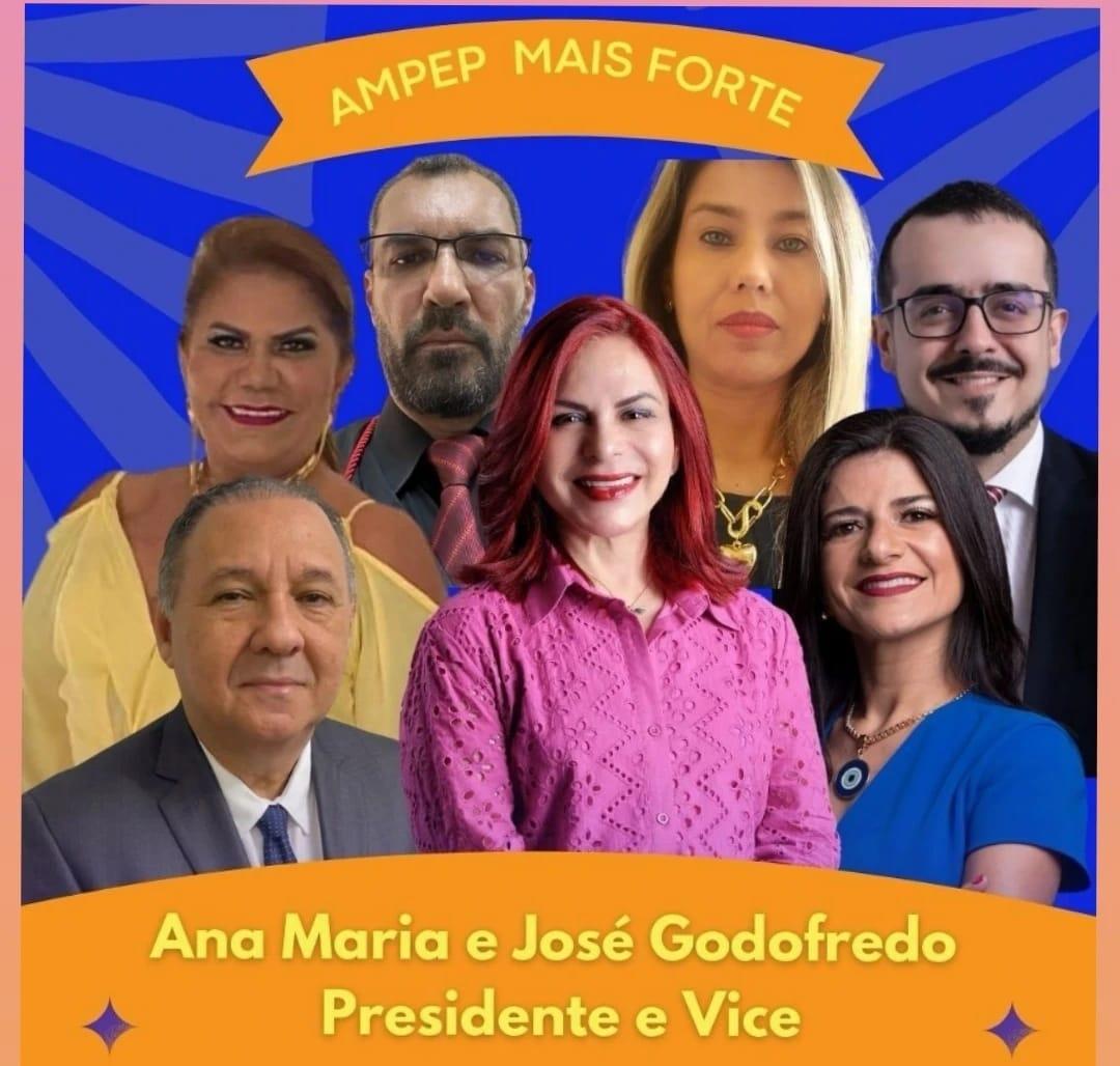 Chapa da Promotora de justiça Ana Maria Magalhães vence a eleição para comandar a AMPEP