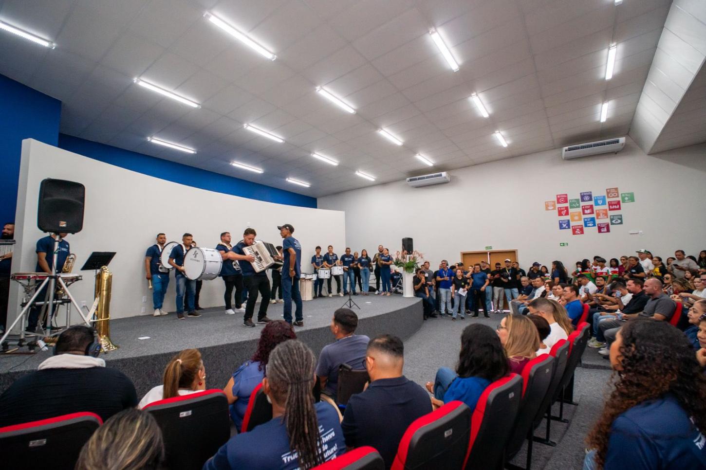 Durante a inauguração, uma apresentação musical antecipou o projeto e emocionou o público presente.Foto: ASCOM/PMB